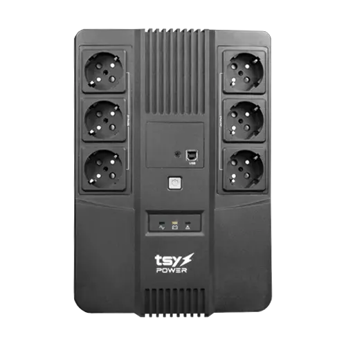UPS TSY Power, 600VA/360W, LED, line interactive, 6 x Schuko TSY-D-0K6-LED