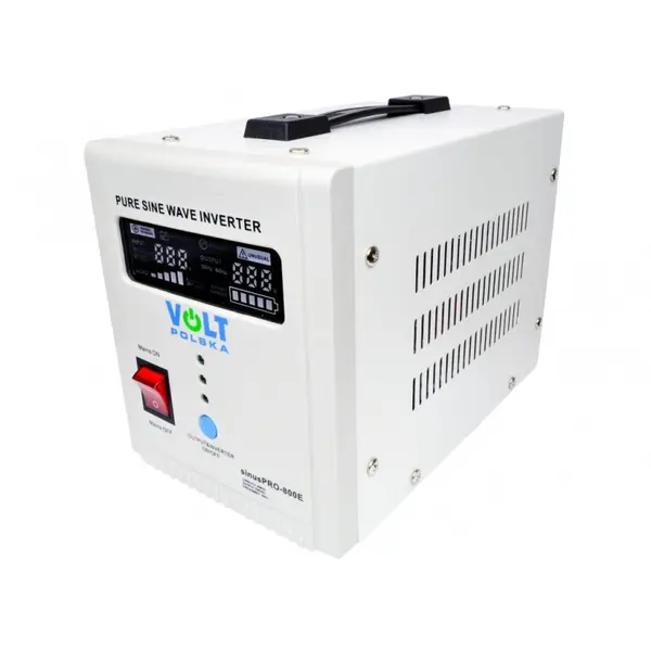 UPS VOLT Polska SInus PRO 800 VA 500W centrala termica baterie externa