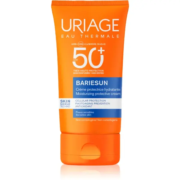 Uriage Bariésun Fragrance-Free Cream SPF 50+ cremă protectoare pentru față, fără parfum SPF 50+ 50 ml