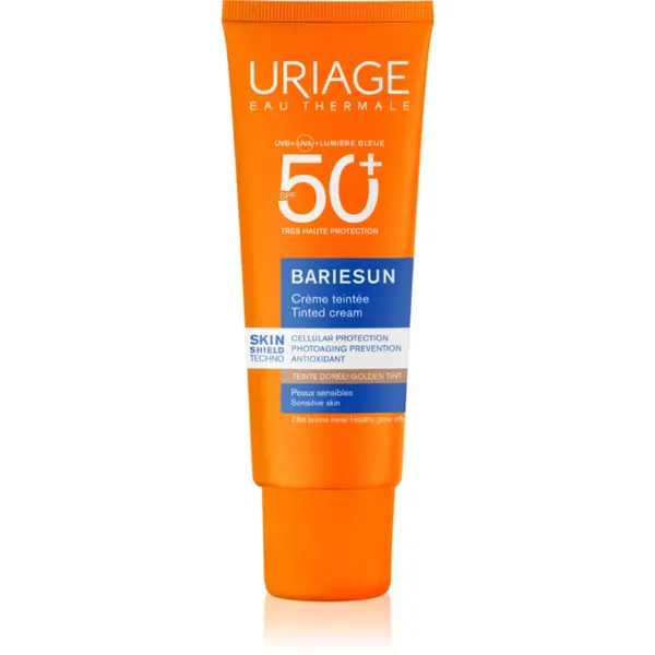 Uriage Bariésun Tinted Cream SPF 50+ crema de fata cu efect de protectie SPF 50+ culoare Golden tint 50 ml
