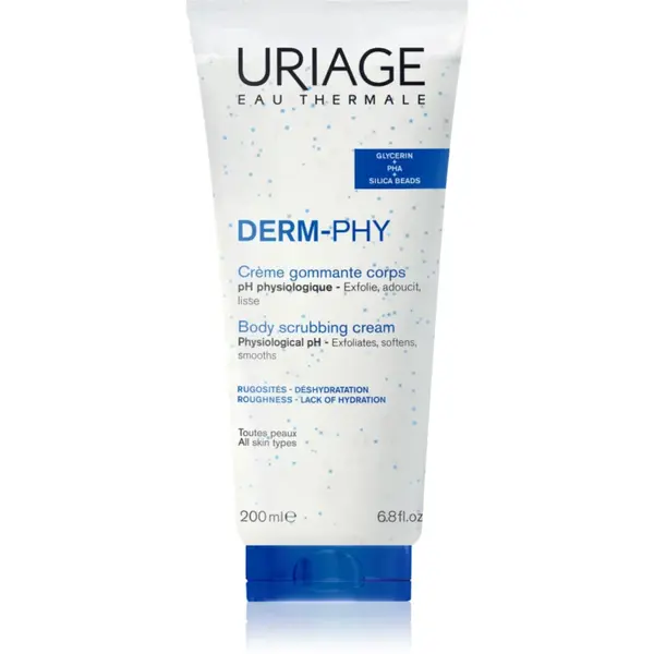 Uriage DERM-PHY Body Scrubbing Cream exfoliant pentru îngrijirea corpului 200 ml