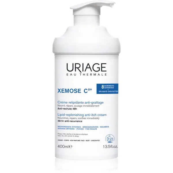 Uriage Xemose C8+ Lipid-Replenishing Anti-Irritation Cream crema lipida regeneranta impotriva iritatiilor pentru piele foarte sensibila sau cu dermatita atopica 400 ml