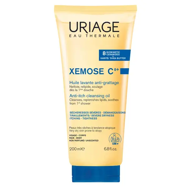 Uriage Xemose C8+ ulei de curatare anti-prurit 200ml