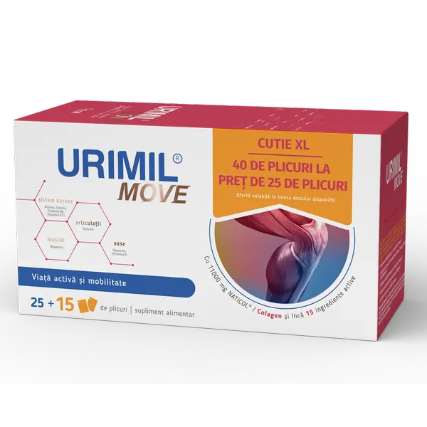 Urimil move, Naturpharma | 25 + 15 plicuri