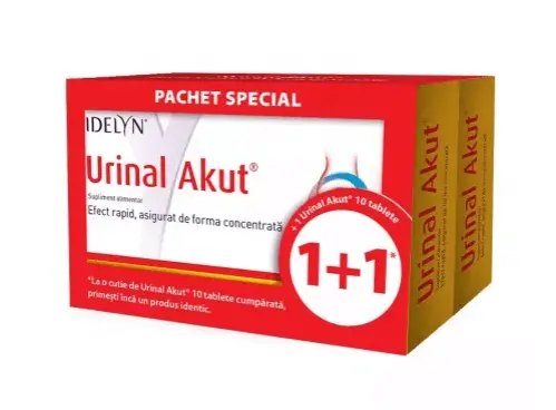 Urinal Akut 10 tablete oferta 1 + 1 Walmark