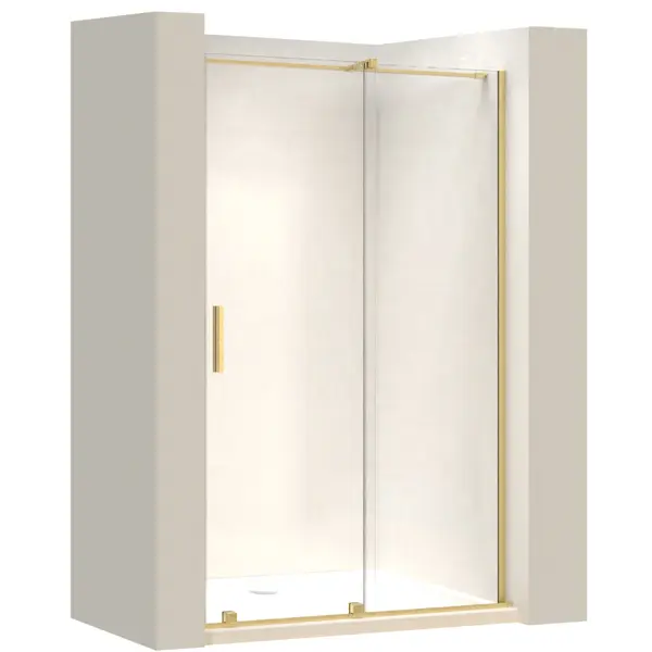 Ușă de duș Rea Montana 120 Gold brush