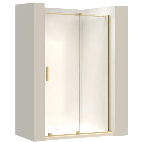 Ușă de duș Rea Montana 140 Gold brush