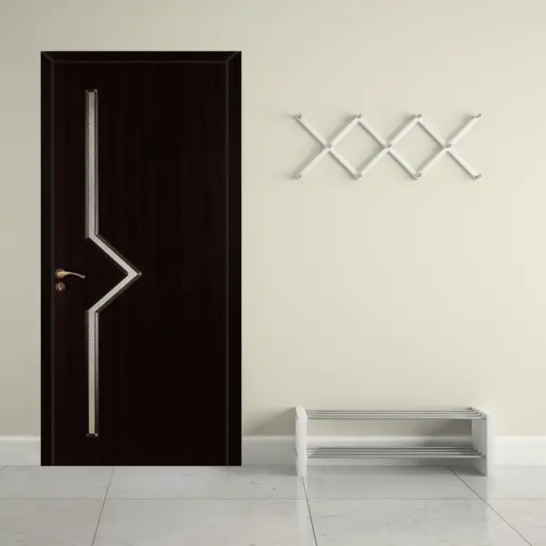 Usa de interior din lemn cu geam OP-106 2000/600 Wenge