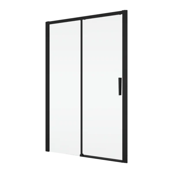 Usa dus glisanta 130 cm, grosime sticla 6 mm, tratament anticalcar, profil negru mat, Ronal Divera