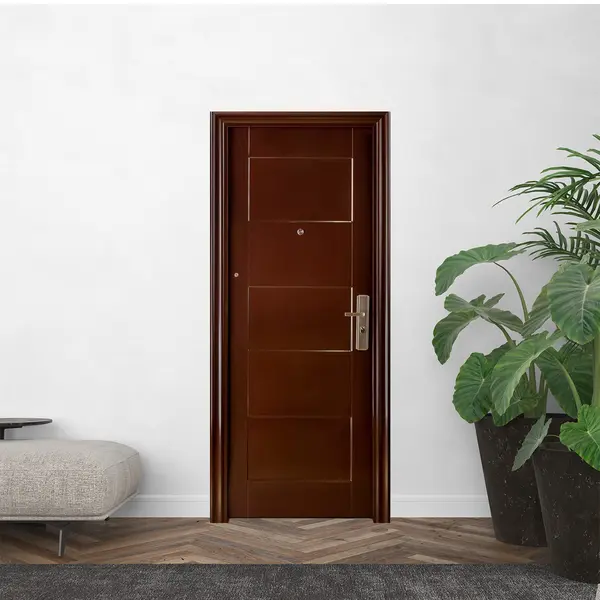 Usa metalica intrare apartament REG-S 092 maro 86 x 205 cm stanga