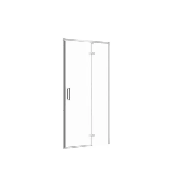 Usa sticla dus batanta 100x195 cm profil crom Cersanit Larga, montare dreapta