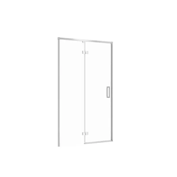 Usa sticla dus batanta 120x195 cm profil crom Cersanit Larga, montare stanga