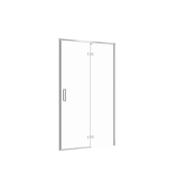 Usa sticla dus batanta 120x195 cm profil crom Cersanit Larga, montare dreapta