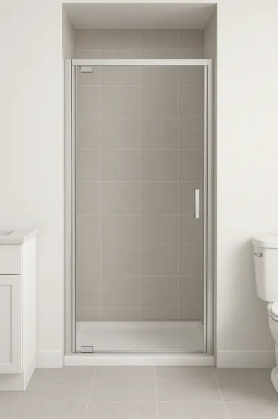 Usa sticla dus batanta 80x185 cm profil crom lucios Cersanit Basic