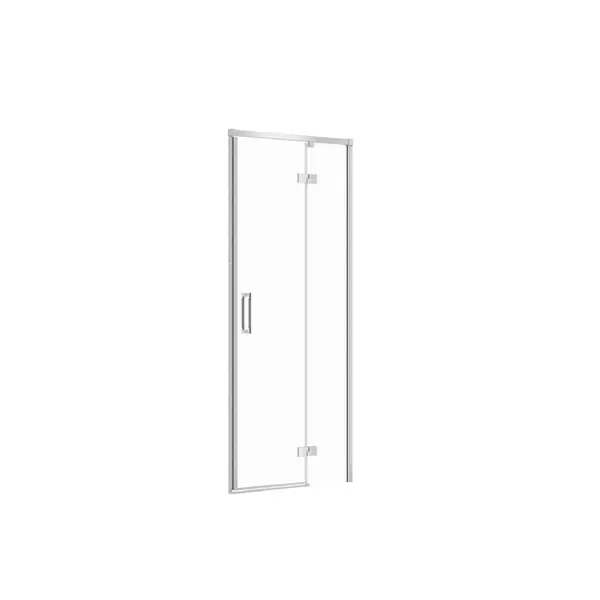 Usa sticla dus batanta 80x195 cm profil crom Cersanit Larga, montare dreapta