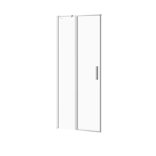 Usa sticla dus batanta 80x195 cm profil crom Cersanit Moduo, montare stanga