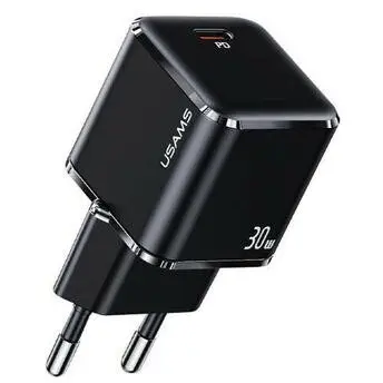 Usams Incarcator de retea Usams USA001014 USB Type-C Fast Charger 30W Negru