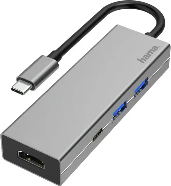 USB Hub Hama - 200107, 4 porturi , argintiu