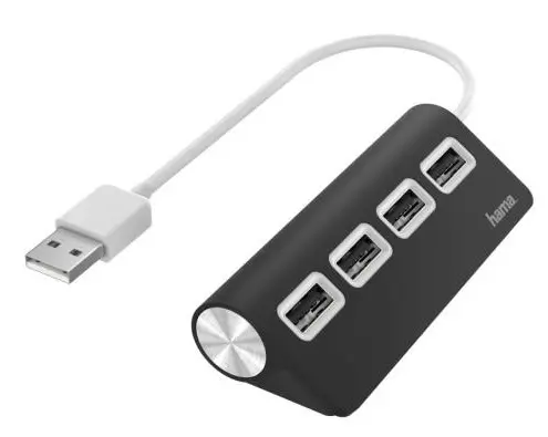 USB Hub Hama - 200119, 4 porturi , negru