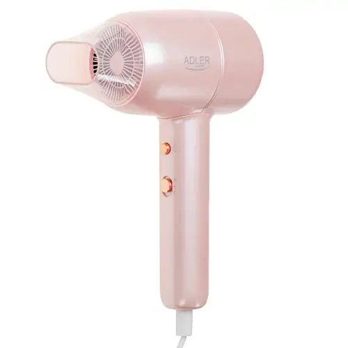 Uscator de par Adler AD 2279p, 1600 W, 2 viteze, 2 setari temperatura (Roz)