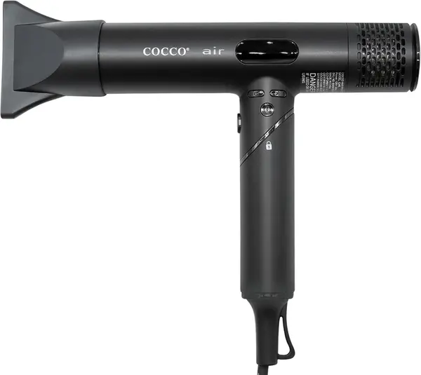 Uscător de păr Cocco – Air Ionic, 1600 W, 4 trepte, negru
