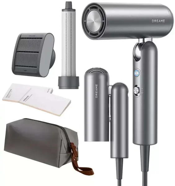 Uscător de păr Dreame - Pocket Pro AHD51-SG, 1300W, 5 trepte, gri