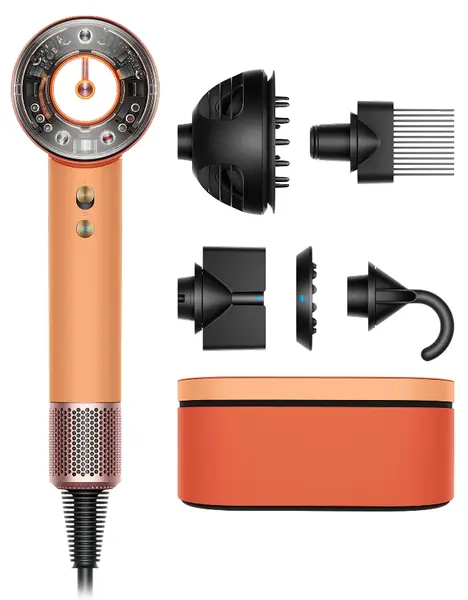 Uscător de păr Dyson – HD16 Supersonic Nural, 1600W, Straight+Wavy, Ceramic Apricot/Topaz