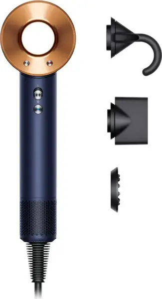 Uscator de par Dyson Supersonic HD07, 1600 W, 4 Niveluri temperatura (Albastru/Cupru)