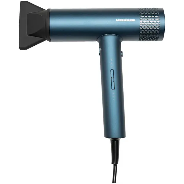 Uscator de par Heinner HHD-Y18BLDC-BL, 1800W, 3 trepte viteza, 3 trepte temperatura, Functie aer rece, Ionizare, Atasare magnetica, Albastru inchis