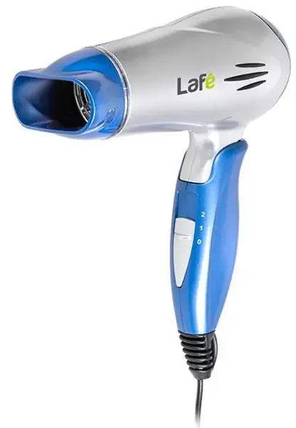 Uscator de par pentru voiaj Lafe SWS-001.1, 1200 W, 2 Niveluri temperatura, 2 Viteze, Pliabil (Albastru/Argintiu)