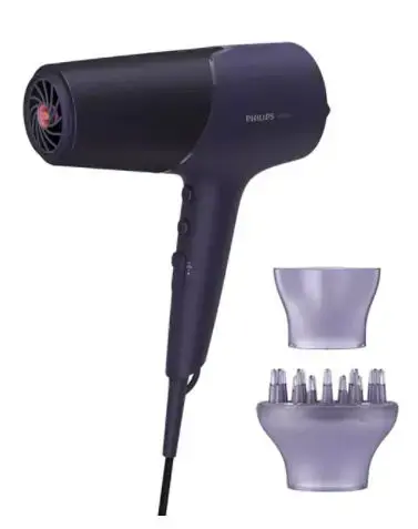 Uscator de par PHILIPS Seria 5000 BHD514/00, 2300 W, 2 viteze, 3 trepte de caldura, Tehnologie ThermoShield (Mov)