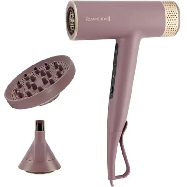Uscator de par Remington AIRvive EC8930, 1600 W, 4 trepte temperatura, Roz