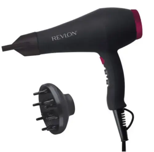 Uscator de par REVLON Smooth Brilliance RVDR5251E1, 2 viteze, 3 trepte de temperatura (Negru)