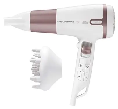 Uscător de păr Rowenta - Premium Care Pro CV7461F0, 2400W, 2 viteze, alb