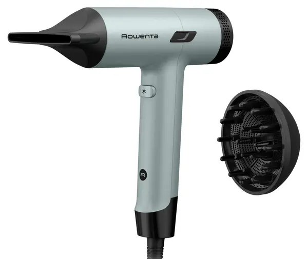 Uscător de păr Rowenta - Tiny, HY7120E0, 1600W, 3 trepte, negru/verde