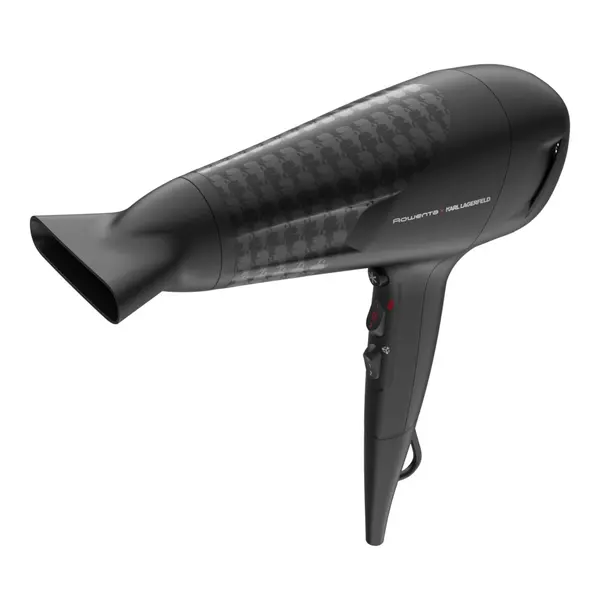 Uscator de par Rowenta x Karl Lagerfeld Studio Dry CV581LF0, 2100W, 6 trepte de viteza si temperatura, tehnologie Thermo Control, tehnologie Effiwatts, negru