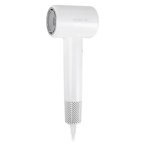 Uscator de par Teesa Pro Dry 700 TSA0530, 1600 W, 2 viteze, 3 nivele de temperatura, Atasament magnetic 360 (Alb)