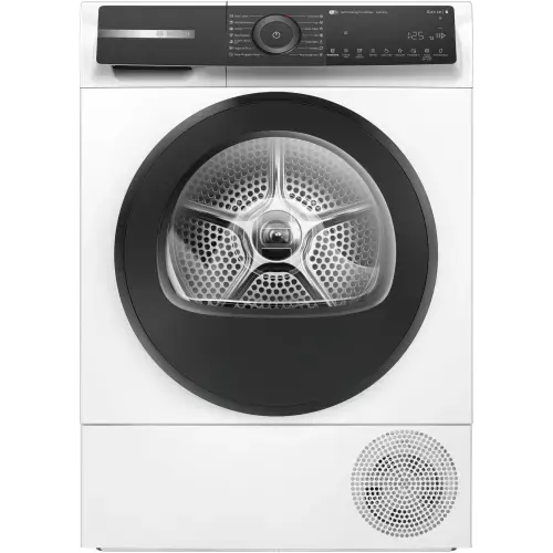 Uscator de rufe Bosch WQH245B6BY, Pompa de caldura, 9 kg, 15 programe, Home Connect, AutoDry Technology, Smart Dry, Condensator cu autocuratare, Touch control, Iluminare interioara, Clasa A+++ (Alb)