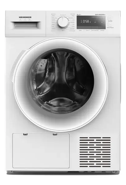 Uscator de rufe cu pompa de caldura Heinner HHPD-M8G3PDA++, 8 kg, Clasa A++, 16 programe, Display LED, Funtie Antisifonare, Start Intarziat (Alb)