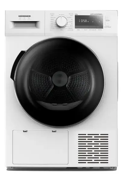 Uscator de rufe HEINNER HHPD-M10G5PBKD++, Pompa de caldura, 10 kg, Clasa D, 16 programe, Lumina cuva, Functie Anti-Sifonare (Alb)