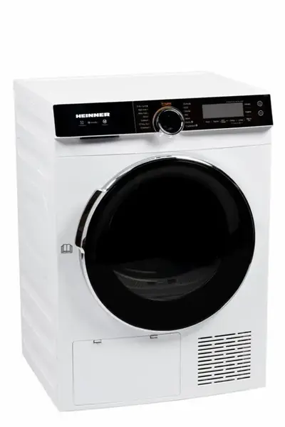 Uscator de rufe Heinner HHPD-M10K3A+++, Pompa de caldura, 10 kg, Inverter, 14 programe, Clasa A+++, Control touch, Functie Anti-Sifonare, Program Sterilizare, Iluminare cuva (Alb)