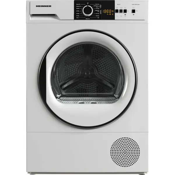 Uscator de rufe Heinner HHPD-V8T1CHA++, Pompa de caldura, 8 kg, Clasa E, Alb