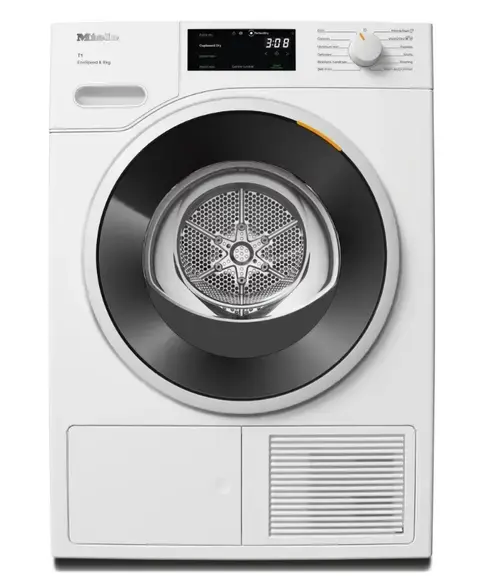 Uscator de rufe Miele TWC 640 WP, 8 kg, Clasa C, DirectSensor, Miele@home, Tehnologie EcoDry FragranceDos (Alb)