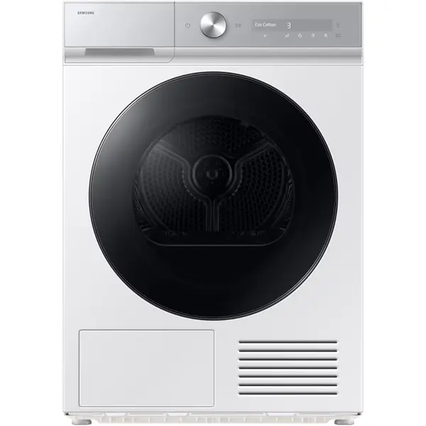 Uscator de rufe Samsung DV90DB8845GHU4, 9 kg, Clasa A, Pompa de caldura, WiFi SmartThings, AI Dry, AI Control, Super speed 81 min, Alb