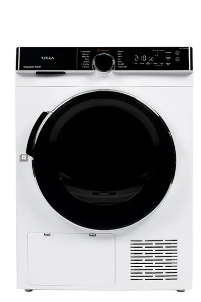 Uscator de rufe Tesla WT10H91M, 10kg, Pompa de caldura, Clasa C, Inverter, Antisifonare, Delay start (Alb)