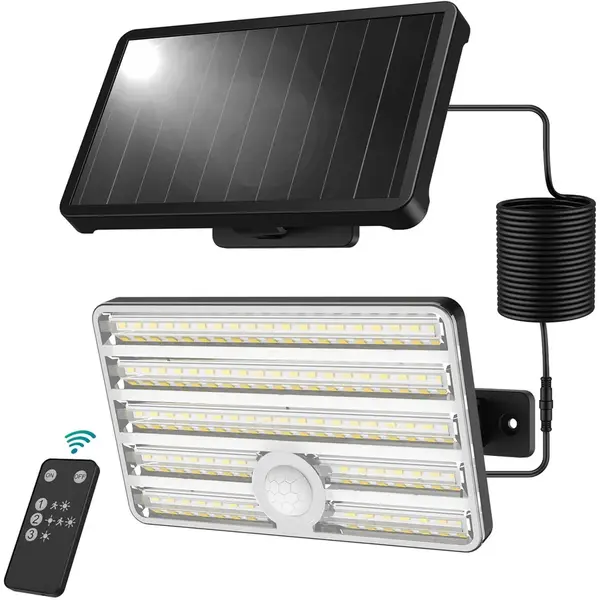 Ustellar Lampa solara de perete Ustellar LED UT88269, 2500lm, Telecomanda, 3 moduri, senzor de miscare