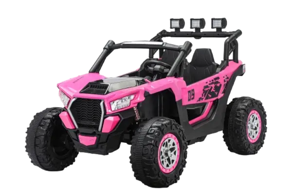 UTV electric 4x4, pentru 2 copii, Kinderauto RZR2000, 180W, 12V, echipare PREMIUM, roz