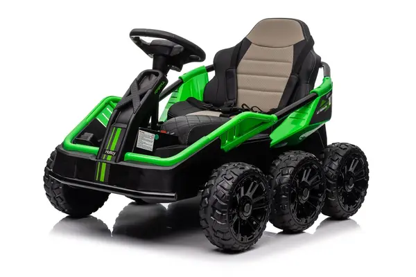 UTV electric pentru 2 copii Kinderauto MoonRider 6x6 300W 24V premium, verde