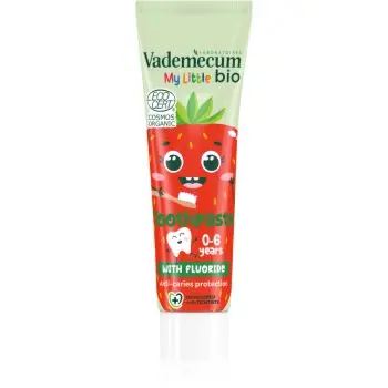Vademecum BIO My Little Strawberry pasta de dinti pentru copii cu flor