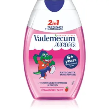 Vademecum Junior 2 in 1 pasta de dinti si apa de gura 2 în 1 pentru copii